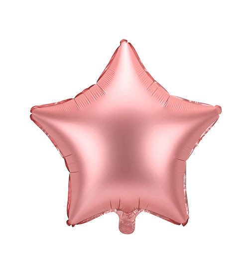 Stern-Folienballon - satin rosegold - 48 cm