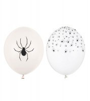 Luftballon-Set " Spinnen" - kristall, off-white - 50-teilig