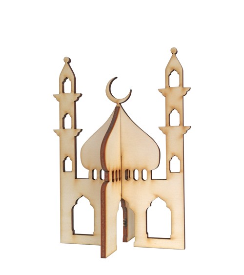 Deko-Aufsteller "Moschee" aus Holz