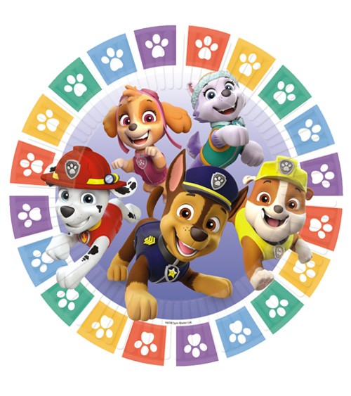 Pappteller "Paw Patrol" - 8 Stück