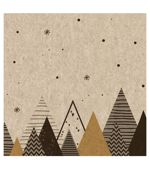 Servietten "Christmas Graphic Trees" - 25 Stück