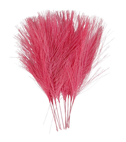 Künstliche Federn - 8 x 15 cm - pink - 10 Stück