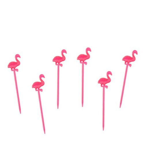 Party-Picks "Flamingo" - 20 Stück