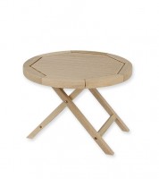 Runder Gartentisch - Holz - 1:12 - 8,5 cm