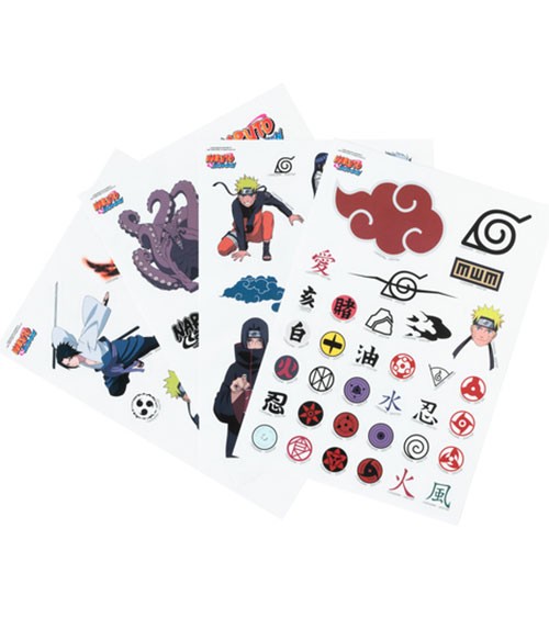 Wiederverwendbare Sticker "Naruto Shippuden" - 59 Stück