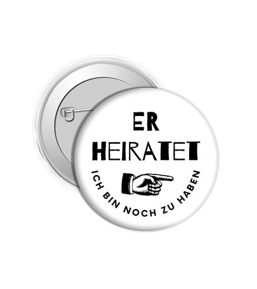 Dein Button "ER heiratet" - Farbwahl