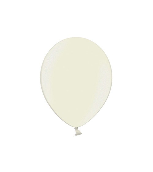 Mini-Luftballons - metallic elfenbein - 12 cm - 100 Stück