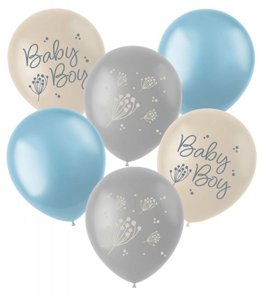 Luftballon-Set "Blooming Baby Boy" - 6-teilig