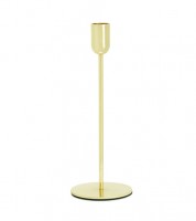 Kerzenständer für Dinnerkerzen - gold - 22 cm