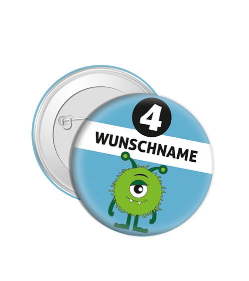 Dein Button „Monster“ - Wunschtext