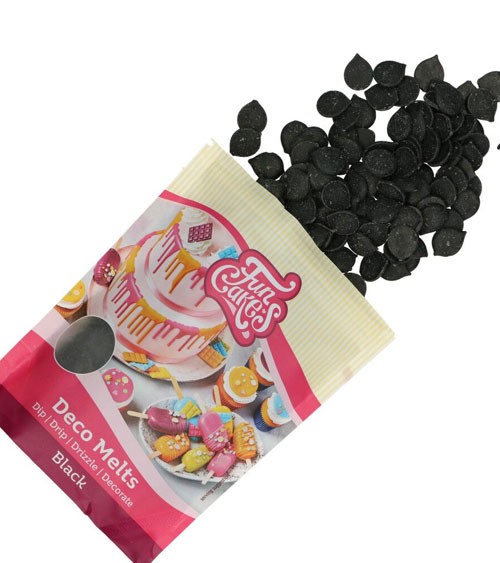 Funcakes Deco-Melts - schwarz - 250 g