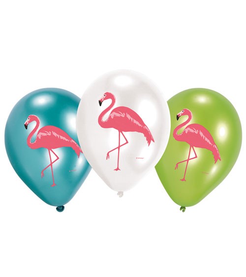 Luftballon-Set "Flamingo Paradise" - 6-teilig