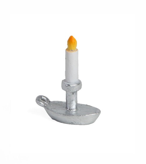 Mini Kerze aus Polyresin - 3,3 x 4 cm