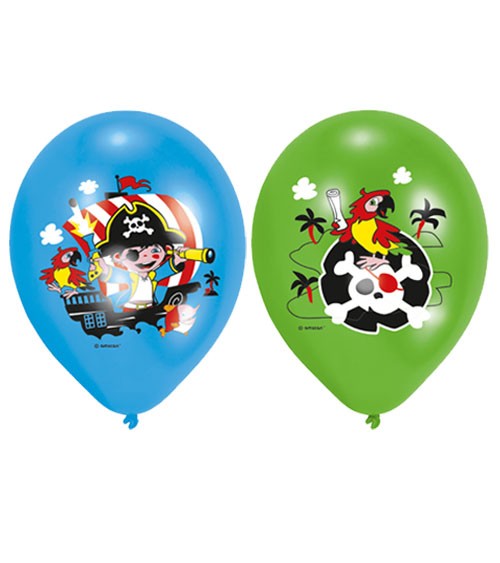 Luftballon-Set "Kleiner Pirat" - bunt - 6-teilig