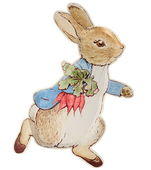 Shape-Pappteller "Peter Rabbit" - 12 Stück