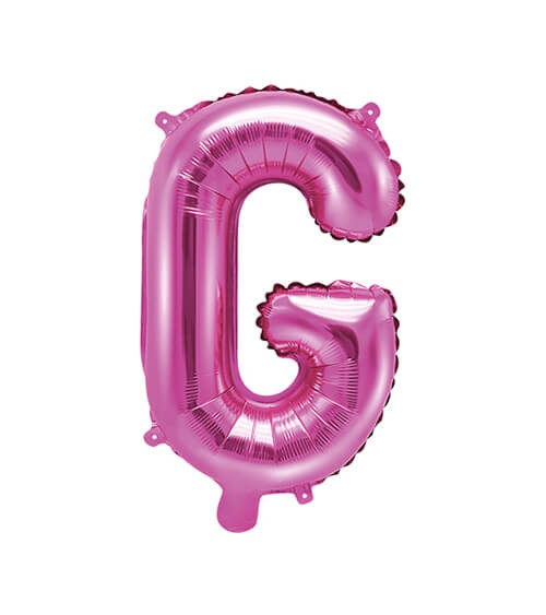 Folienballon Buchstabe "G" - pink - 35 cm