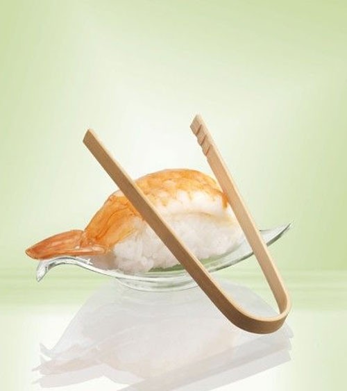Fingerfood-Zangen aus Bambus - 10 cm - 10 Stück