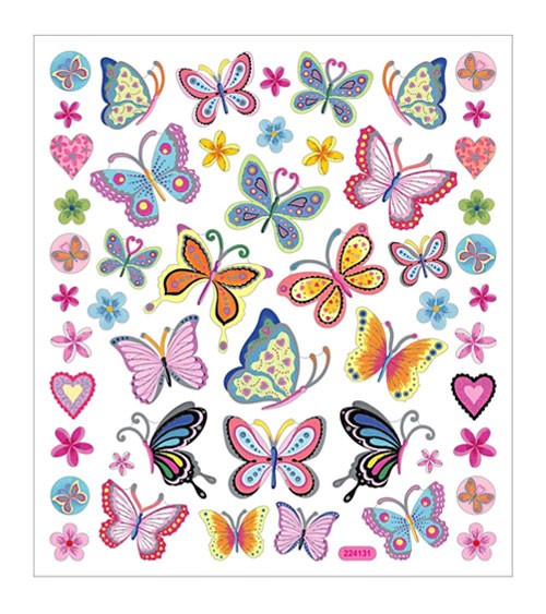 Sticker "Schmetterlinge" - 1 Bogen