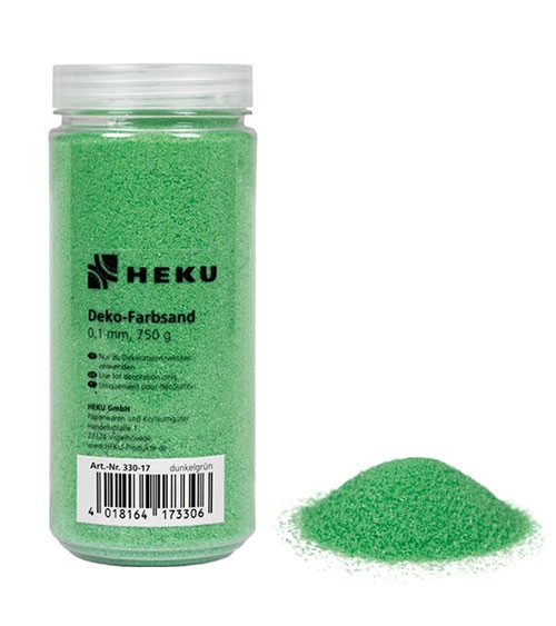Deko-Farbsand - 750 g - grün