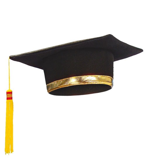 Absolventen-Hut mit Goldquaste