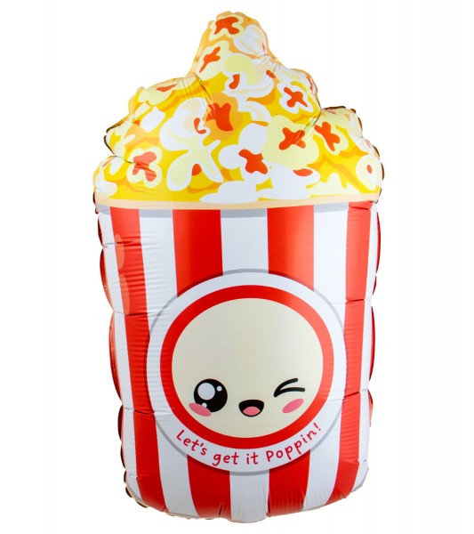 Shape-Folienballon "Kawaii Party - Popcorn" - 37 x 60 cm