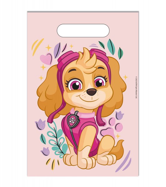 Partytüten aus Kunststoff "Paw Patrol - Skye" - 6 Stück