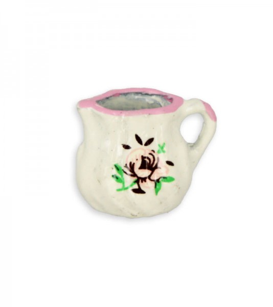 Porzellan-Milchkännchen mit Rosenmotiv - 1,2 cm