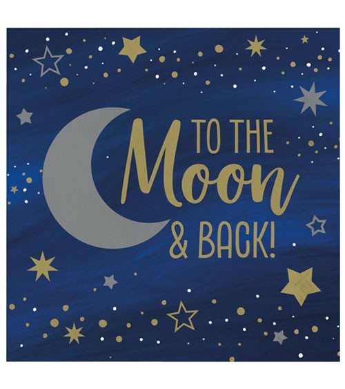 Servietten "Starry Night" - To the Moon and back - 16 Stück