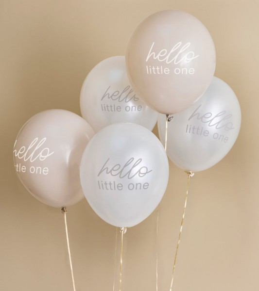 Luftballon-Set "Hello little one" - 5-teilig