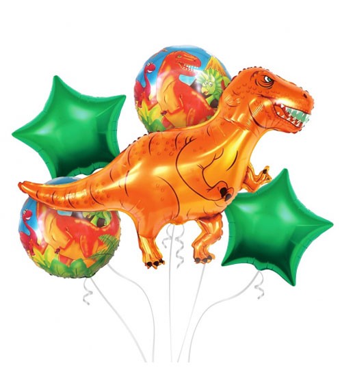 Folienballon-Set "Dinosaurier" - 5-teilig