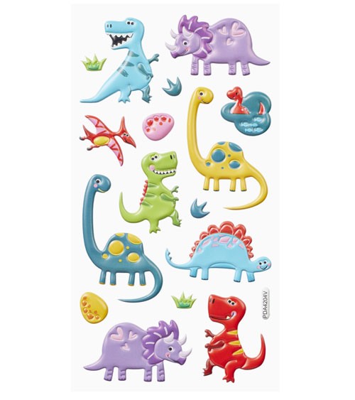 Softy-Sticker "Dino" - 1 Bogen