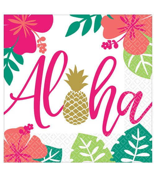 Servietten "Aloha Hawaii" - 16 Stück