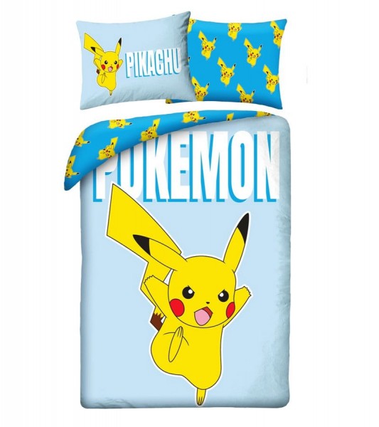 Bettwäsche "Pokémon" - Pikachu - 140 x 200 cm / 70 x 90 cm