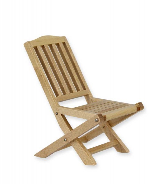 Gartenstuhl - Holz - 1:12 - 7 cm