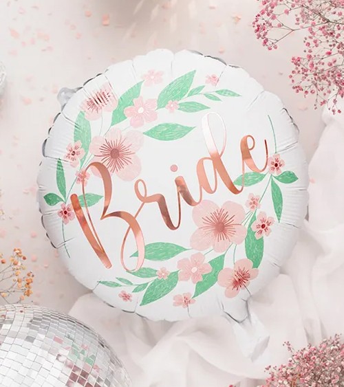 Folienballon "Bride" - Flower - 45 cm