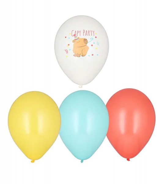 Luftballon-Set "Capy Party" - 6-teilig