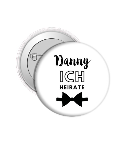 Dein Button "Ich heirate" - Wunschname & Farbwahl