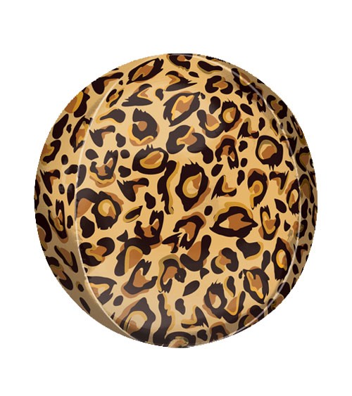 Orbz-Folienballon "Leopard-Print" - 38 x 40 cm