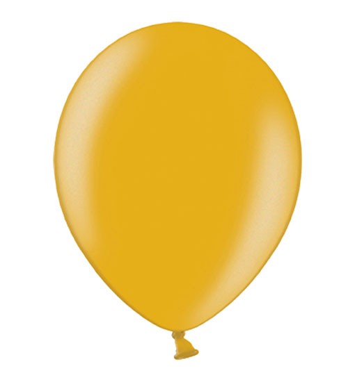 Metallic-Luftballons - gold - 10 Stück