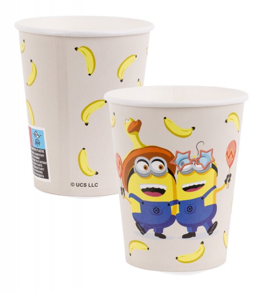 Pappbecher "Minions" - 6 Stück