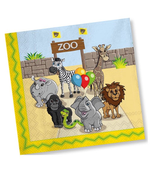 Servietten "Zoo" - 20 Stück