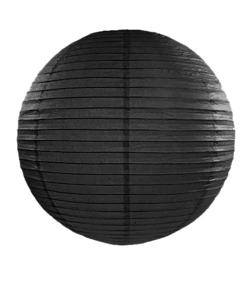Papierlampion - schwarz - 35 cm