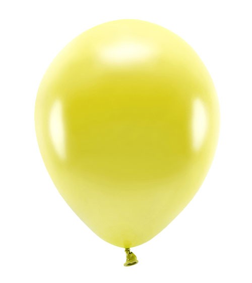 Metallic-Ballons - gelb - 30 cm - 10 Stück