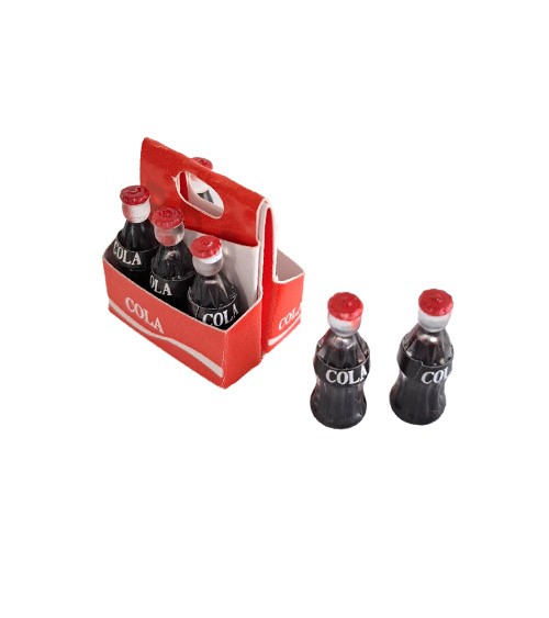 Miniatur Cola-Flaschen Sixpack