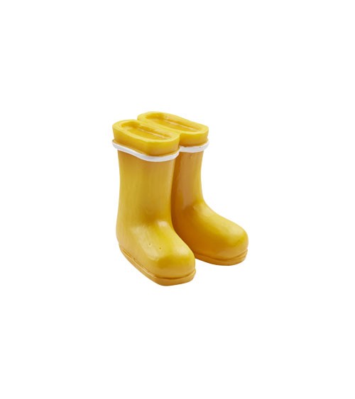 Miniatur Gummistiefel - gelb - 4 cm