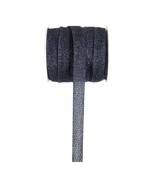 Baumwollband - dunkelblau - 10 mm x 5 m