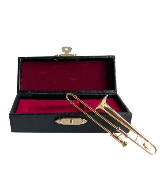 Posaune mit Koffer - 8 cm