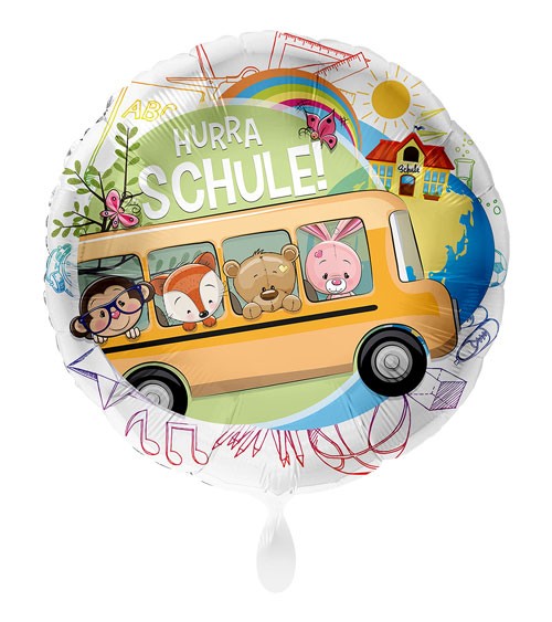 Folienballon "Schulbus" - Hurra Schule