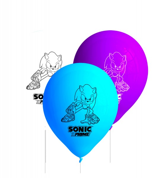 Luftballon-Set "Sonic Prime" - 8-teilig