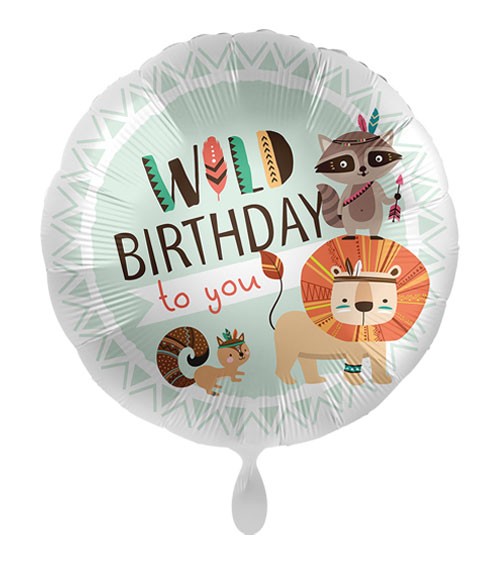 Folienballon "Wild Birthday to you"